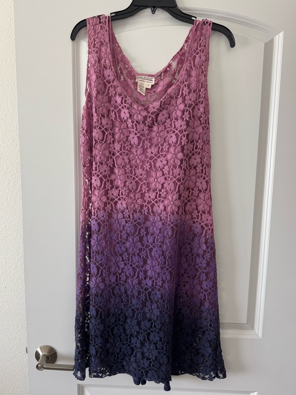 Max Studio Specialty Products Sleeveless Floral Lace Dress Size L